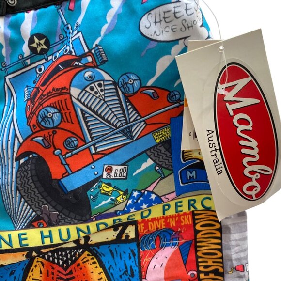 Mambo Marvel boys Multicolor Graphic Board Shorts W/ Elastic Waist Drawstring Cl - Picture 4 of 4